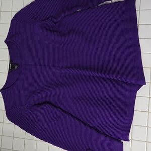 Women's Alfani medium purple pullover sweater